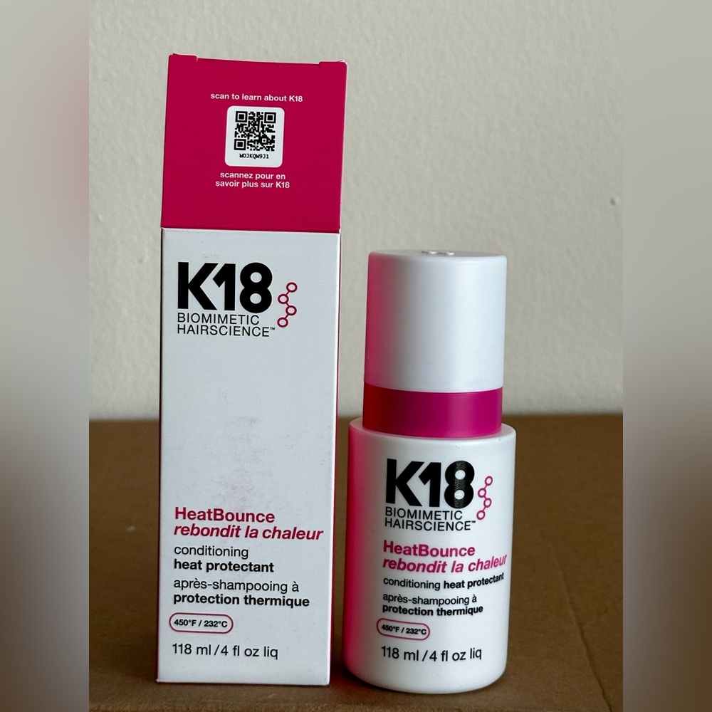 K18 HeatBounce conditioning  h e a t protectant 4 fl oz NEW IN BOX
